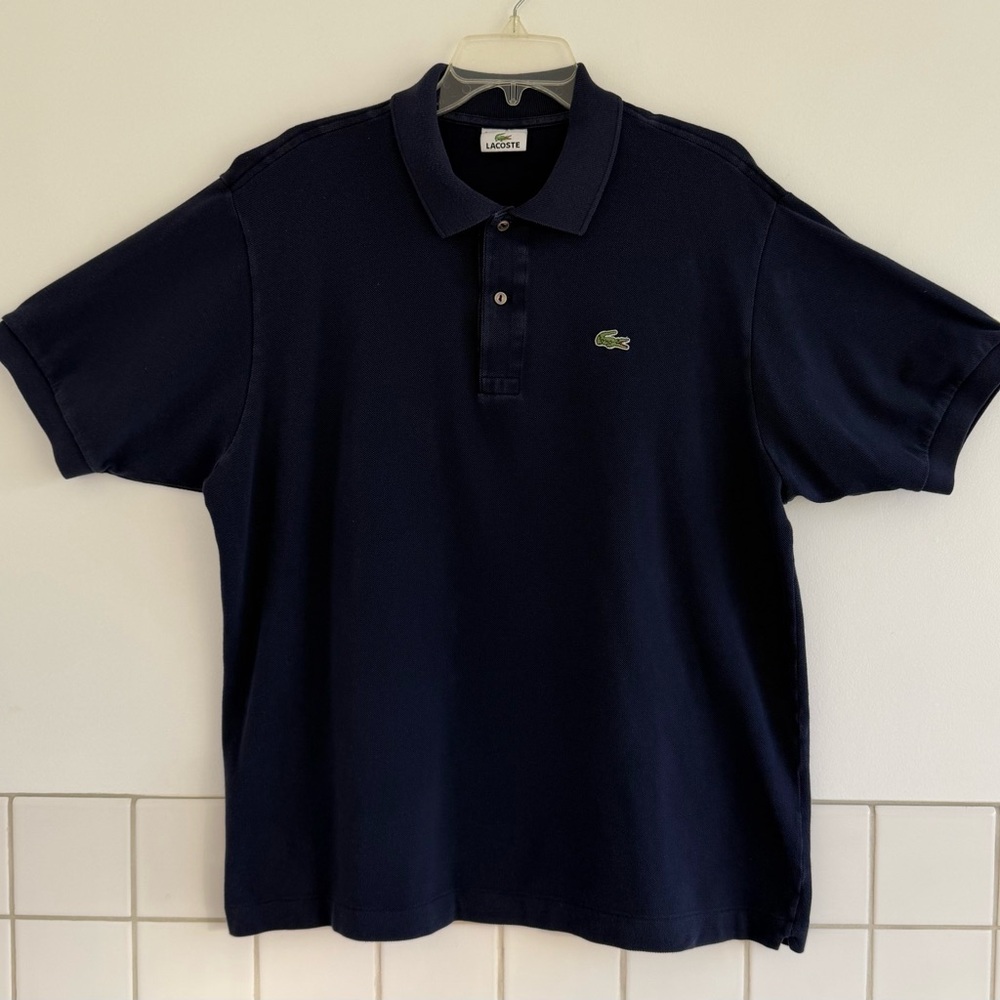 Lacoste Men's Dark Blue Polo Shirt. Sz: 7
